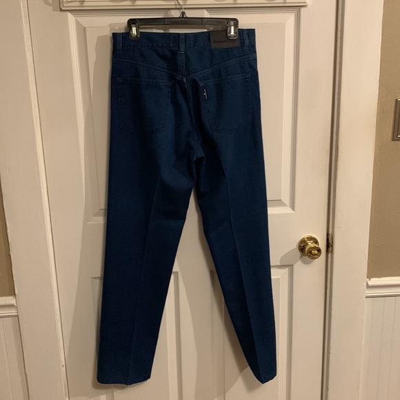 Vintage Zegna Men's Straight-Leg Dark-Wash Regular-Fit Jeans - Picture 2 of 12